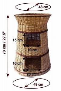 Floranica - Superior Three Tiers Wicker Cat Tower Bed Basket House Review
