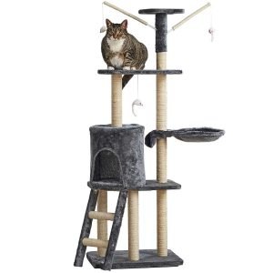 Milo & Misty 3 Platform Cat Tree Scratching Post Activity Centre